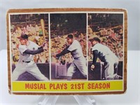 1962 Musial Plays 21st Season - Topps