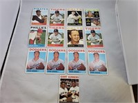 (13) 1964 Topps Baseball Cards