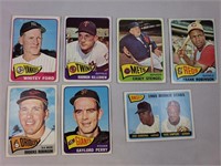 (7) 1965 Topps Baseball Cards