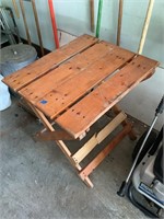 Wooden Table (in garage)