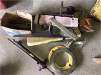Chain binders, saws, porta power, misc