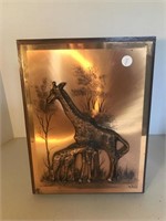 South African Copper Wild Life Plaque