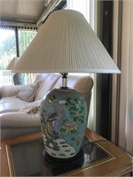 Beautiful Lamp w/Flowers, Birds, etc...