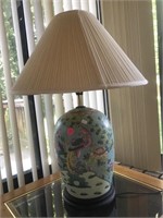 Beautiful Lamp w/Flowers, Birds, etc...