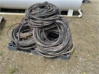 Pallet of soaker hose 50 ft to 75 ft long