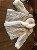 Very Soft White Finland Fur Coat