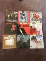 9 Vintage Record Albums (Ray Charles, Sam Cooke,