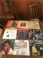 9 Vintage Record Albums (Chuck Brown, Ray