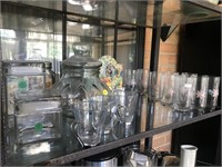 Shelf Lot Glassware & Misc.