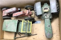 Farm Toys In Need Of Repair, John Deere, Hubley,