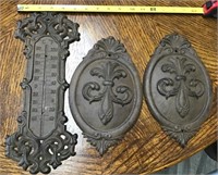 3 Cast Iron Decorations