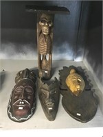 Wood Mask Decor And Carving