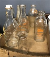 Milk Bottles And Glassware
