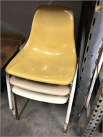 3 Molded Chairs