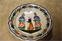 Large Quimper Platter (Italian) 15 1/2 Inches