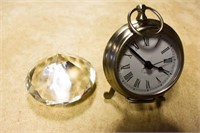 Pocketwatch Clock & Crystal Diamond Paper