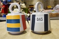 2 Ceramic Buoy Bells by West Elm