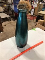 Teal vase - taller decor