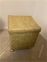 Ottoman Full Of Sewing Supplies