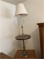 Lamp & Wooden Cabinet 

29"t x 23"w x20.5"d
