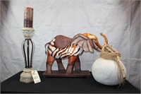 Elephant and other African Themed Decor