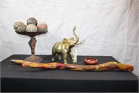 Brass Elephant and African Decor