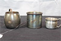 Three Silver Mugs