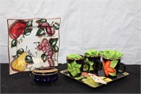 Serving Platter with cups