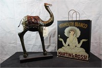 Martini & Rossi Receptacle and Camel Figurine
