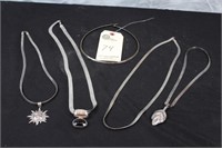 Italy 925 Silver Chains with pendants
