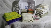 Basket of Towels and Washclothes