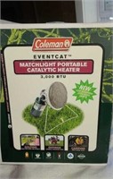 New in box Coleman gas heater.