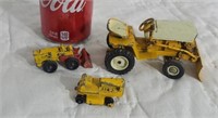 Toy lawn tractor & others.