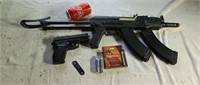 Pulse R76 co2 AK47 BB rifle  & Air Mag C11 pistol