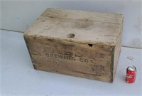 Old Pabst brewing Co wood beer case