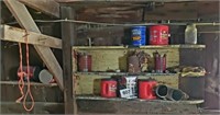 Variety of items on the east wall
 Coffee cans