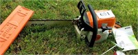 Stihl MS 290 chain saw, 
With cover, tool and