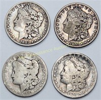 1879, '81, '82, '85 Morgan Dollars