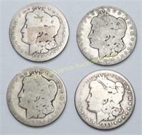 1885, '85O, '86O (2) Morgan Dollars