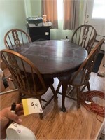 Table with 4 chairs only