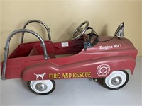 Vintage Fire Truck Peddle Car