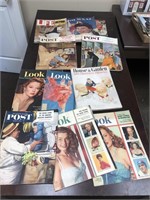 Vintage Post, Life, and Look Magazines