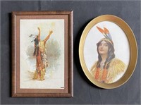 Vintage Indian Maiden Prints