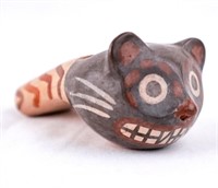 Nazca Culture, Peru Terra Cotta Cat Whistle