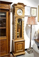 English tall clock w German clock works