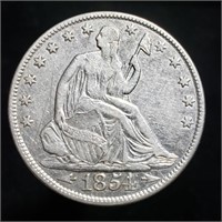 1854-O Seated Liberty Half Dollar
