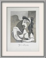 Pablo Picasso- Lithograph on Arches Paper "Femme A