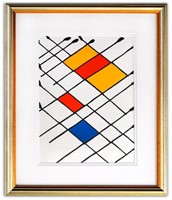 Alexander Calder- Lithograph "DLM156 - DAMIER"
