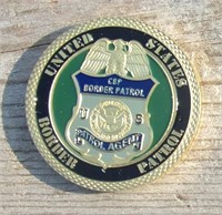Military Challenge Coin 1 1/2" US Border Patrol