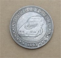 Hobo Style Art Coin 1 1/2" Trans Am Firebird